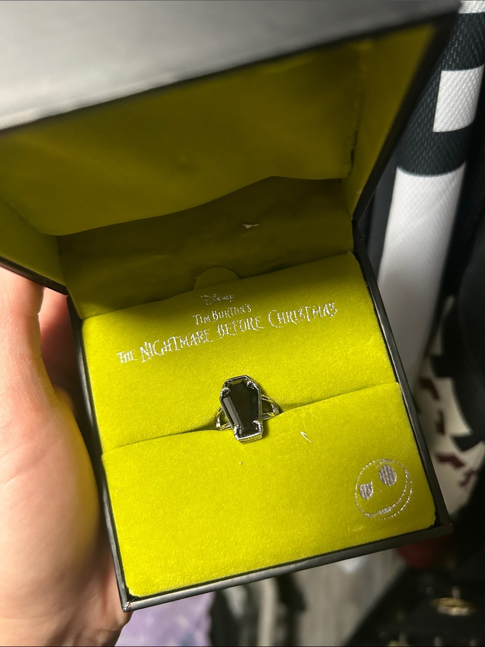 NWT limited Rocklove Nightmare Before Christmas Eternal Love Coffin Ring